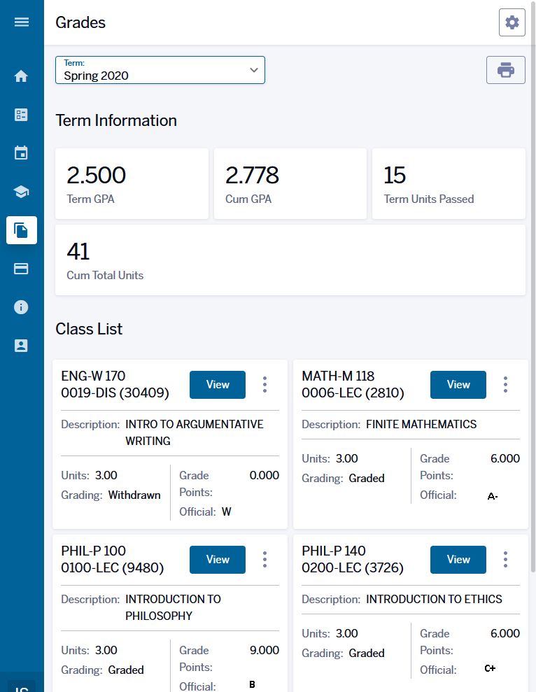 View Grades (SIS Student Center) All IU Campuses One.IU